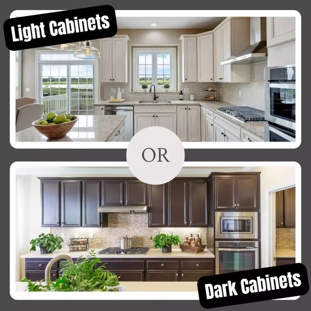 Light Cabinets or Dark Cabinets