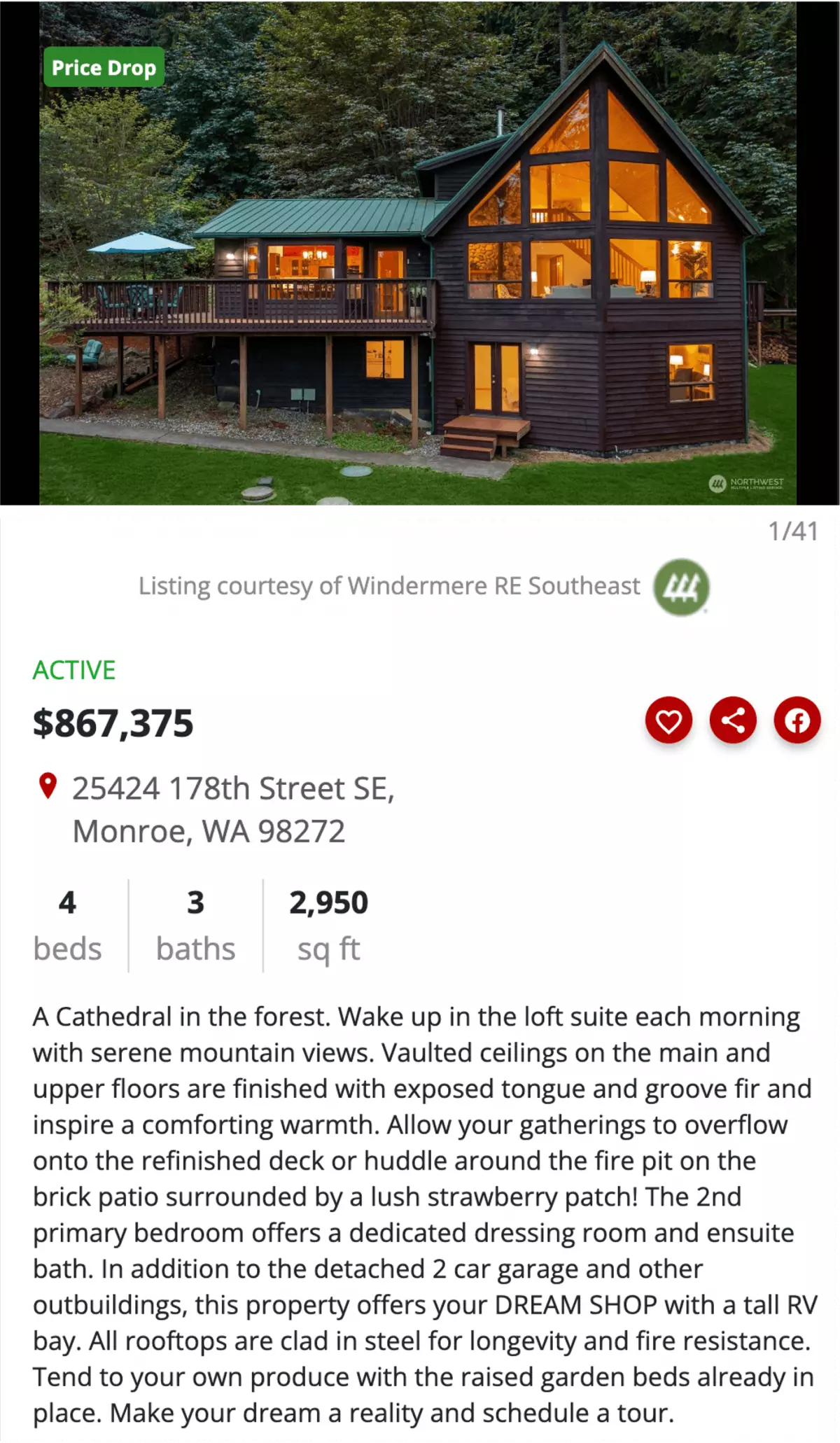 Real estate listing description example #1