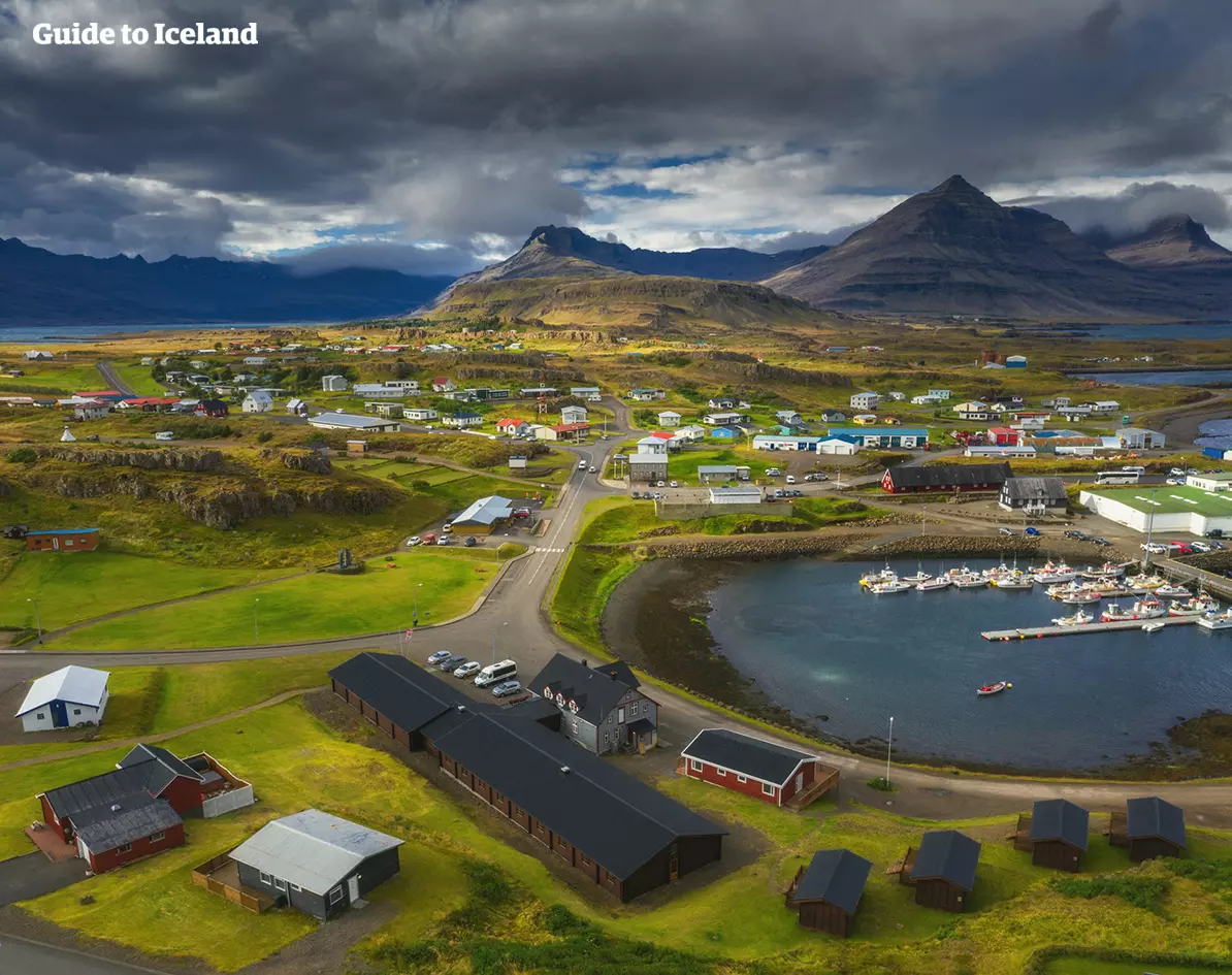 Turf houses were once common in Iceland.