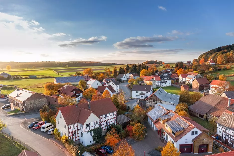 An aerial view photo of real estate