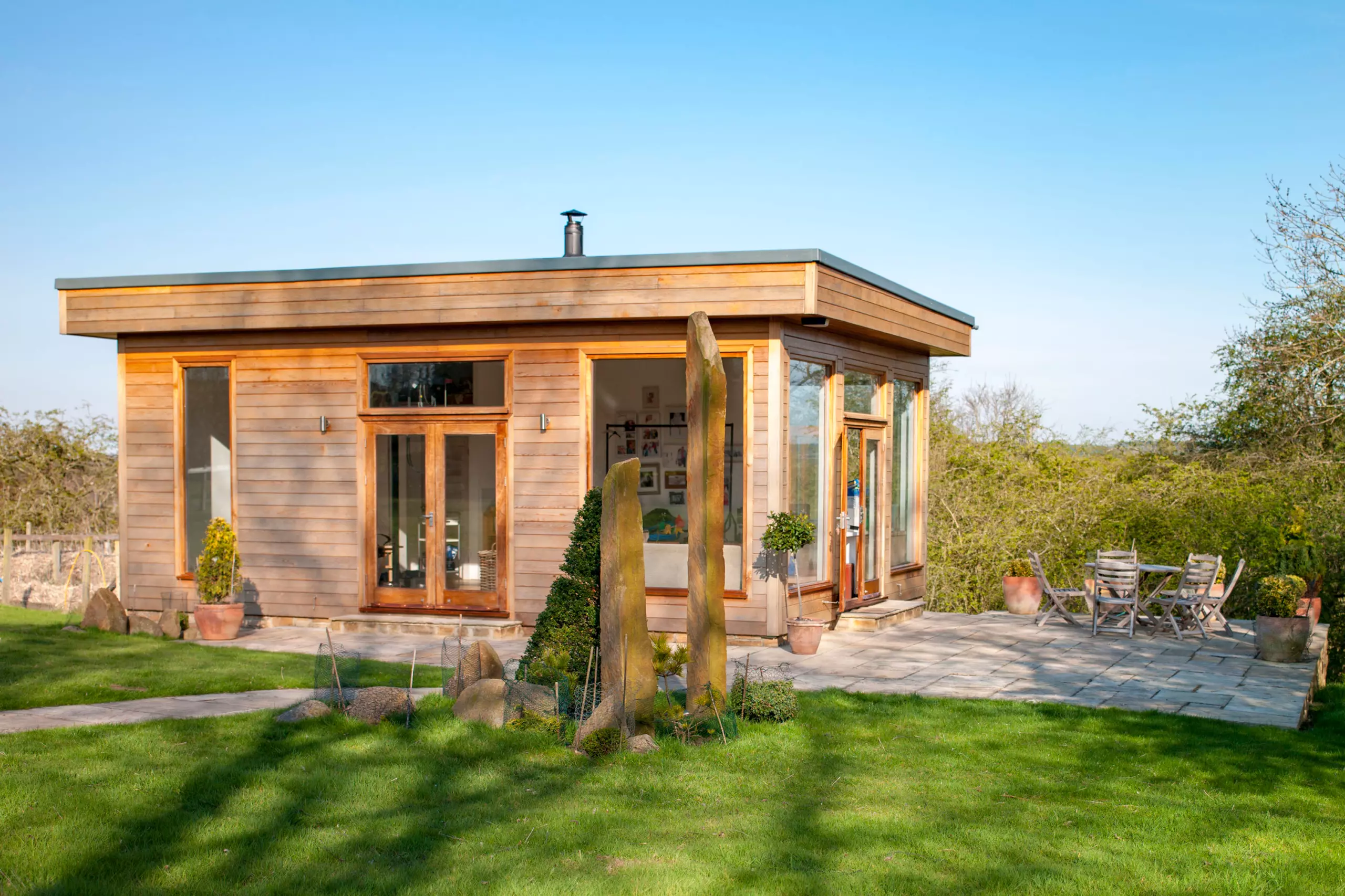 Modern timber garden room