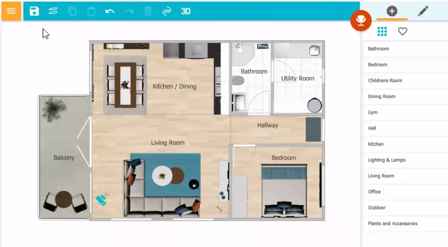 RoomSketcher Interface