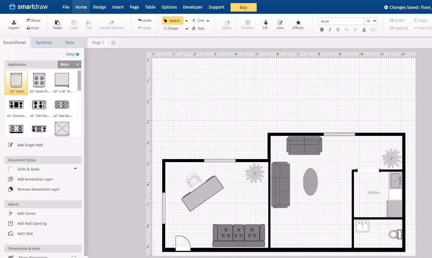 SmartDraw Interface