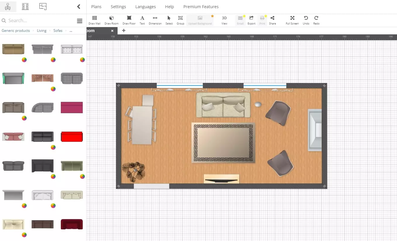 PlanningWiz- 2D Interface