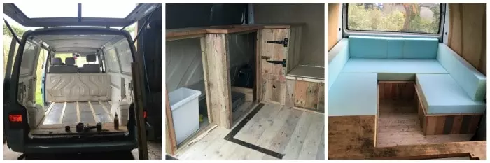 My Self Build VW T4 Campervan Conversion Interior layout