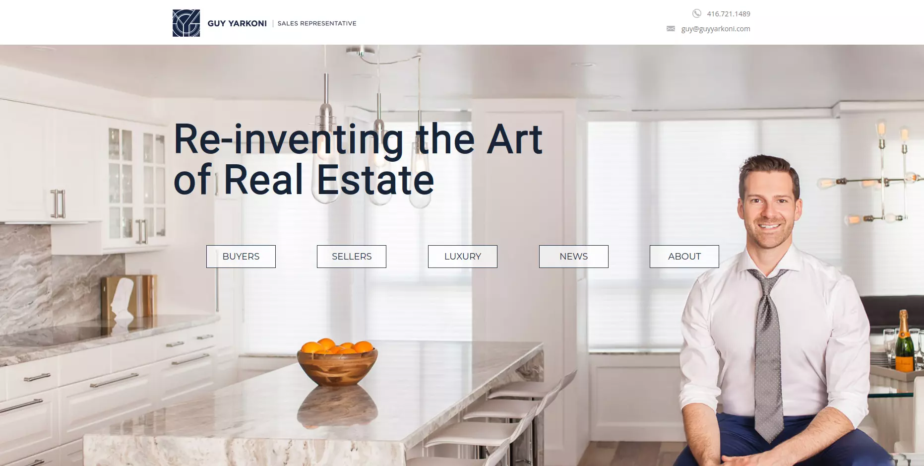 Guy Yarkoni Real Estate Website Example