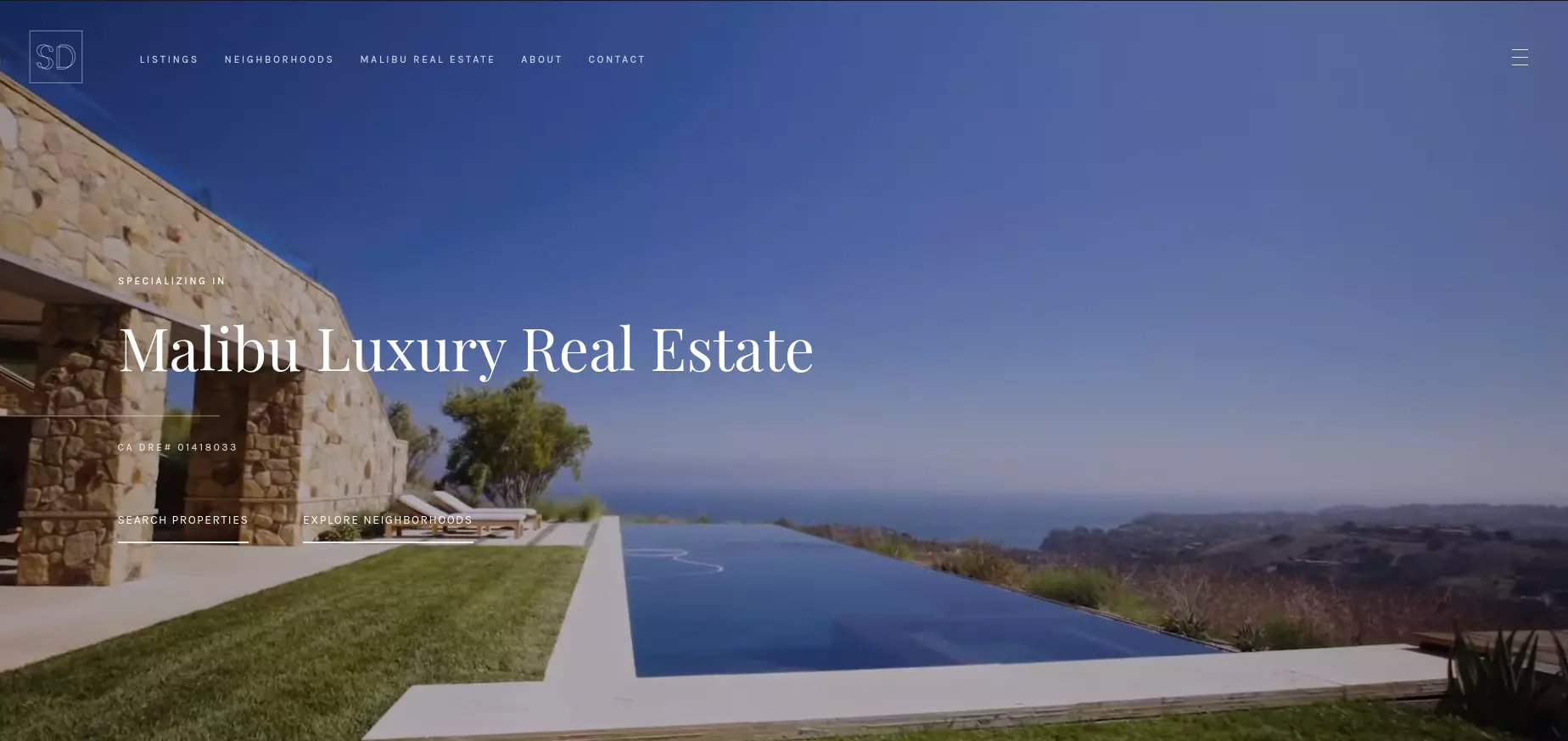 Sandro Dazzan Real Estate Website Example