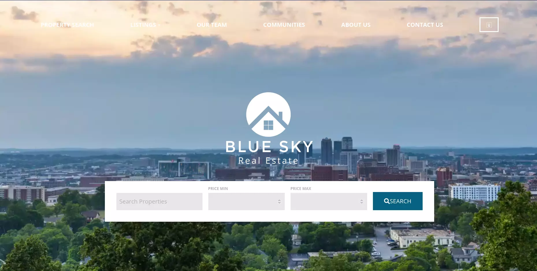 BlueSky Real Estate Website Example