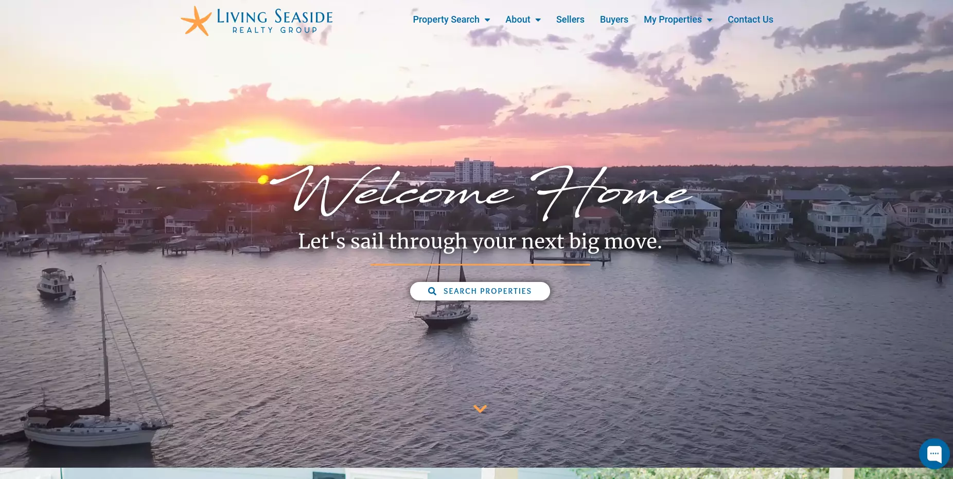 Seaside Living Realty Real Estate Website Example