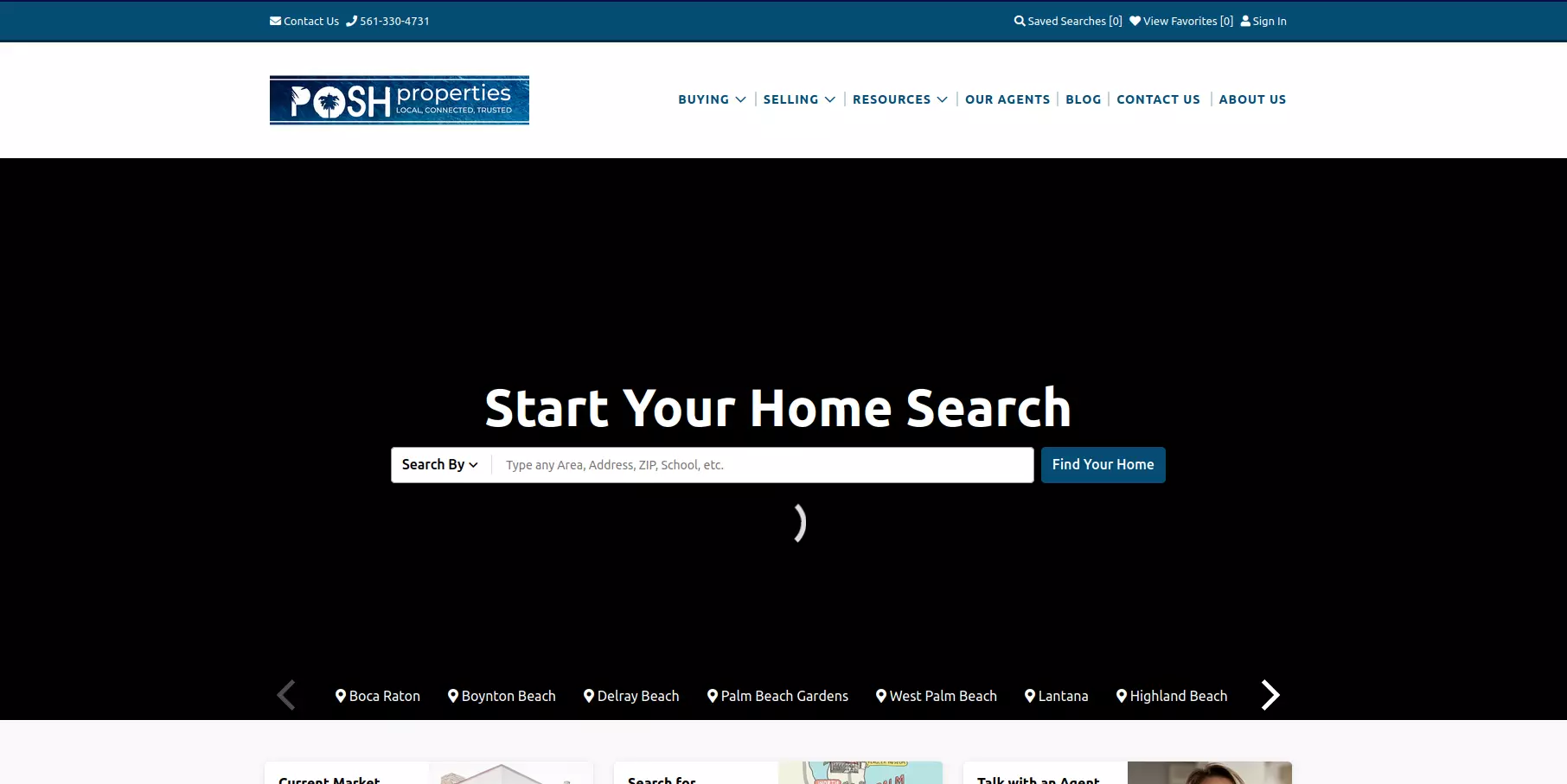 Posh Properties Group Real Estate Website Example