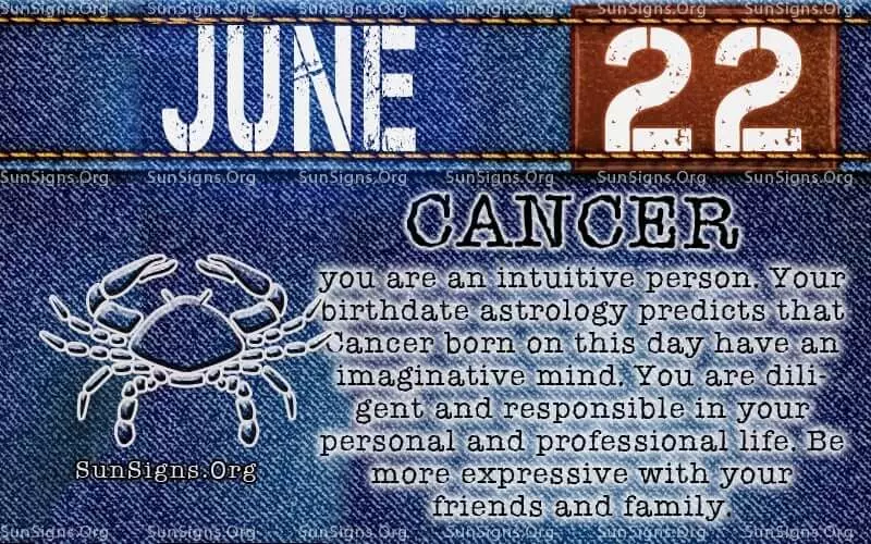 June 22 birthday