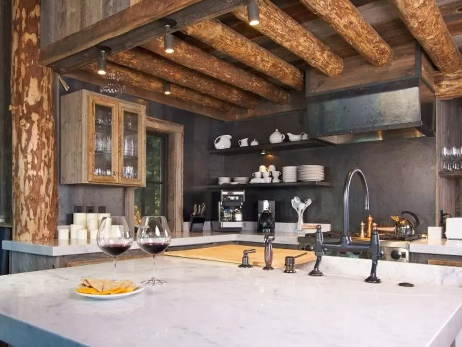 ideas to incorporate rustic home design with new kitchen