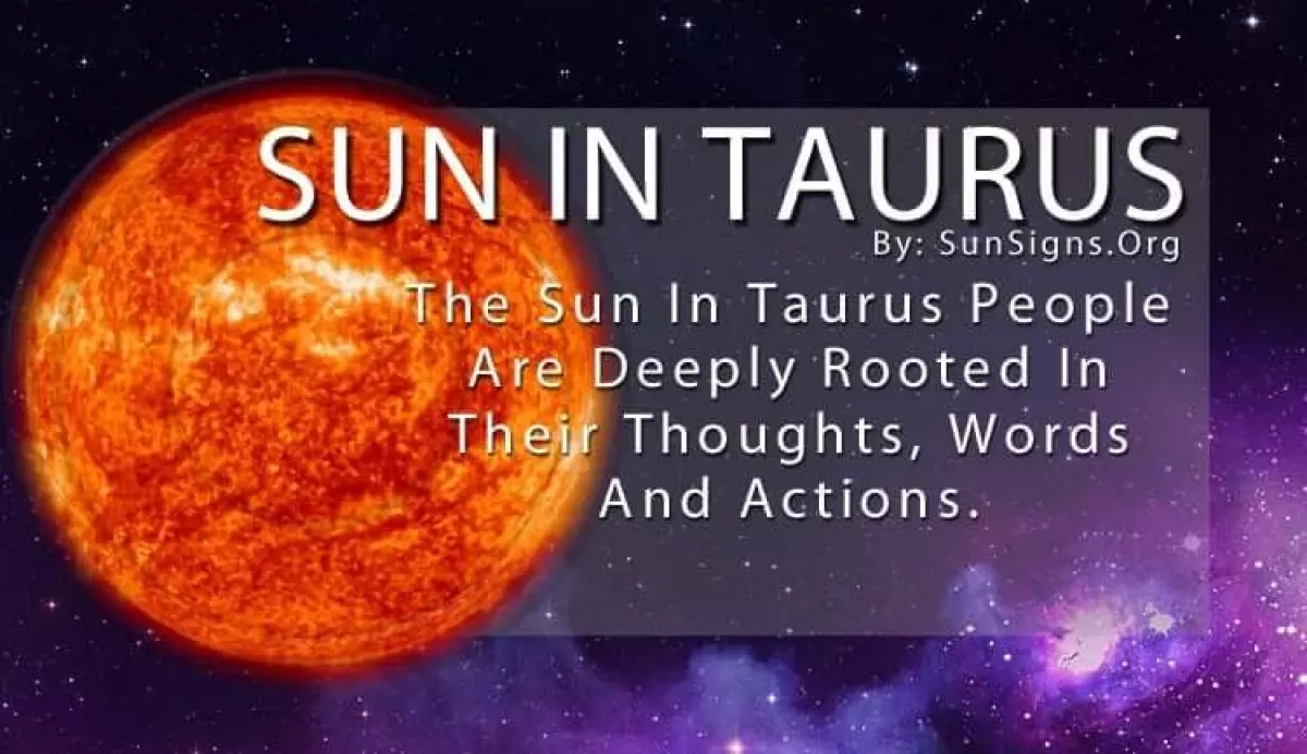 The Sun In Taurus