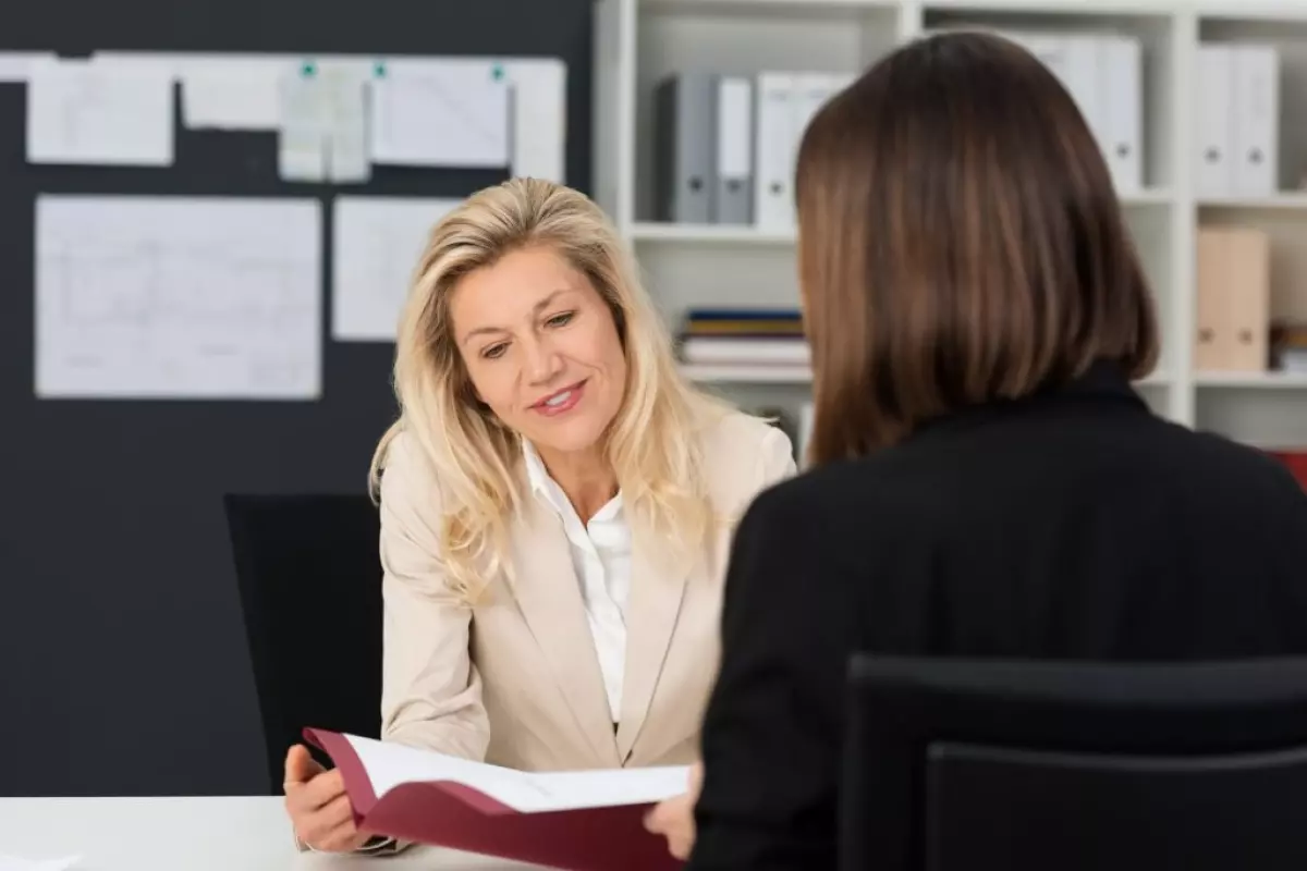 Two female real estate agents