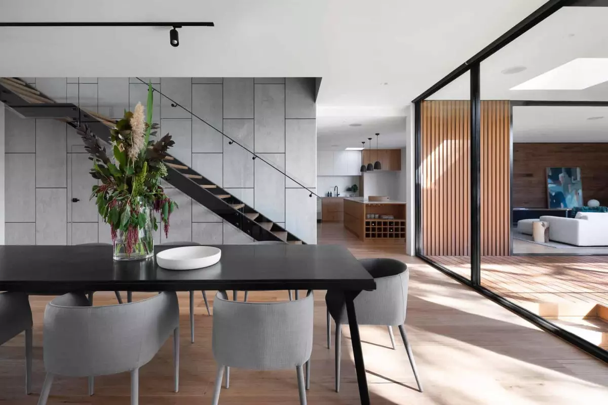 Brown wooden table and chairs