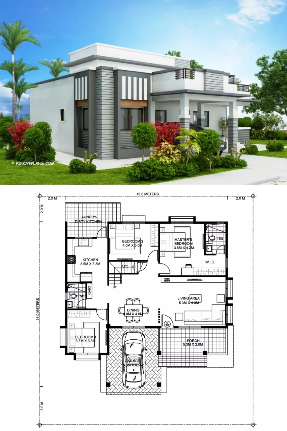 4 Bedroom Modern House Design