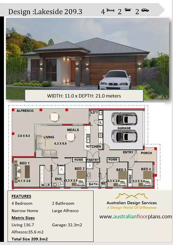 4 Bedroom House Plans 4 Bedroom Floor Plans