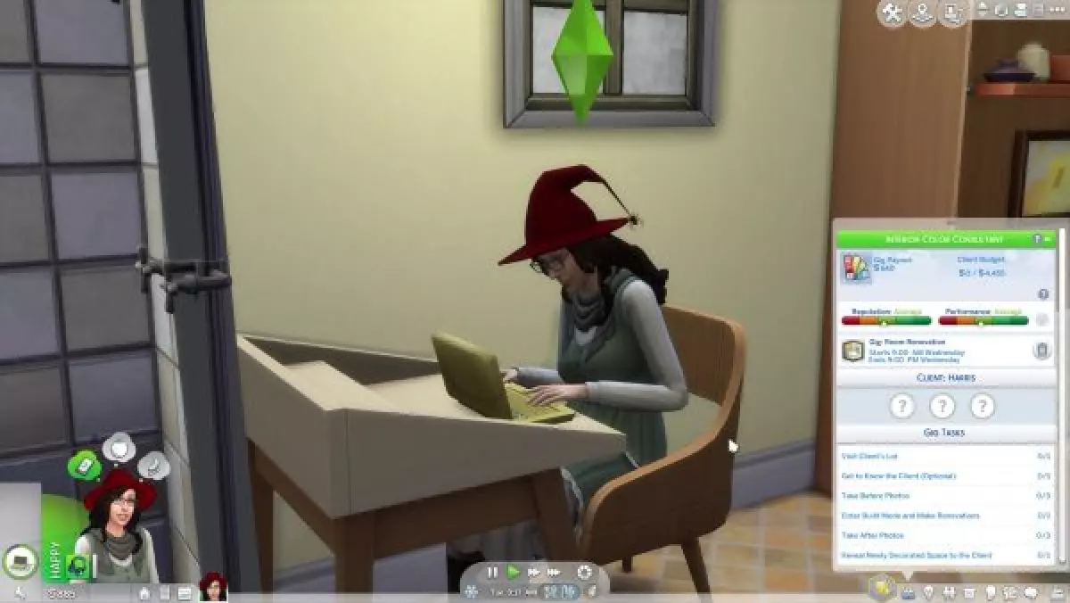 The Sims 4 Interior Decorator career