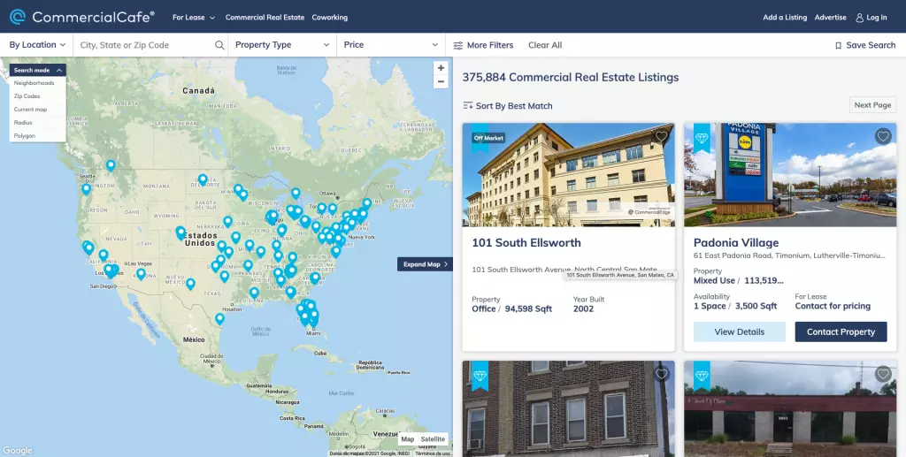 CommercialEdge Commercial Real Estate Listing Site