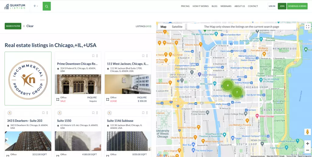 Spacelist Commercial Real Estate Listing Site