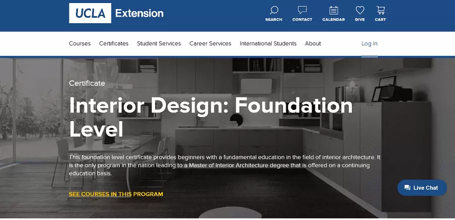 UC Berkeley Extension for online interior design courses