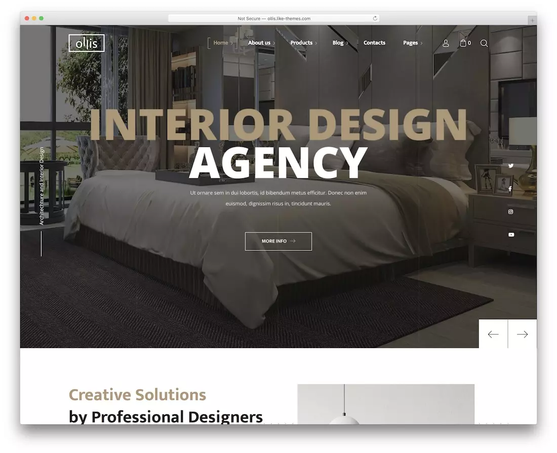 photberry interior design website template