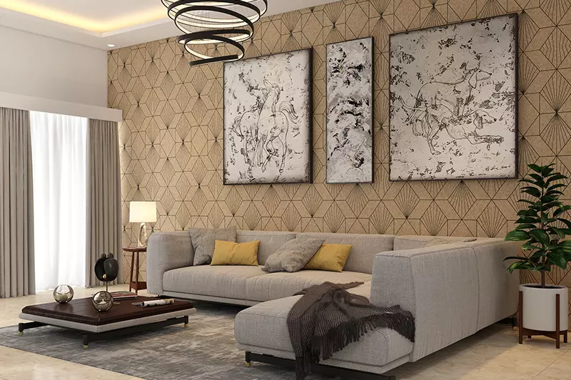 Wall painting designs for hall where walls play an integral role in giving your hall interiors a complete look