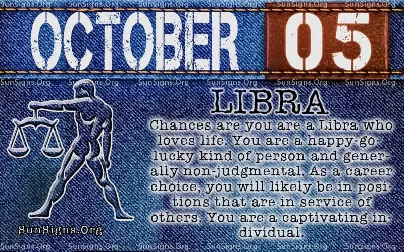 October 5 libra birthday calendar