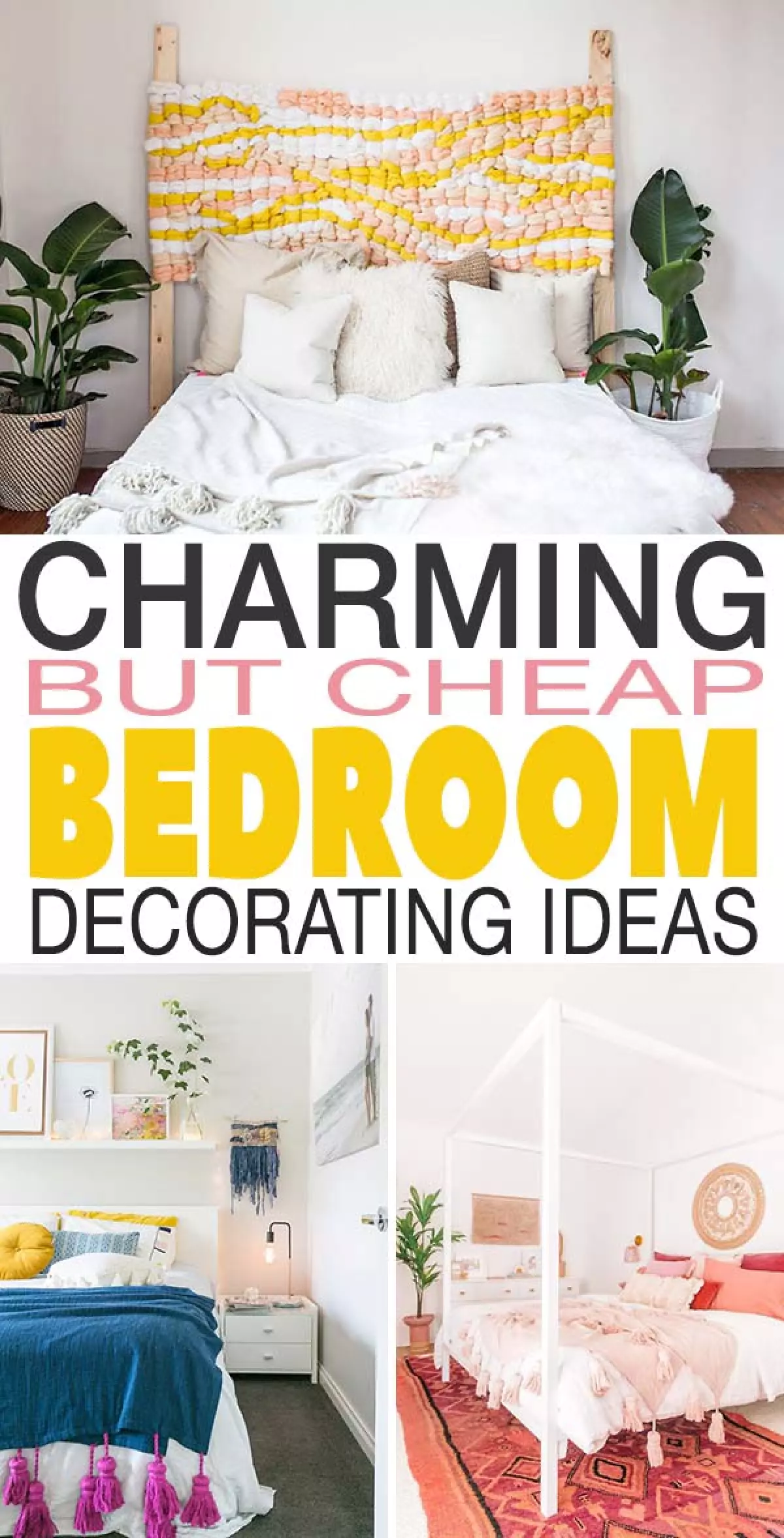 Charming But Cheap Bedroom Decorating Ideas