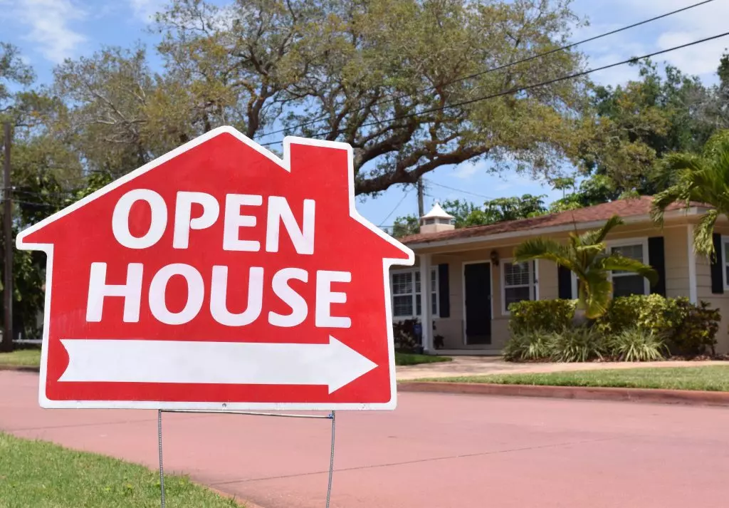 A close-up photo of a digital open house sign-in sheet