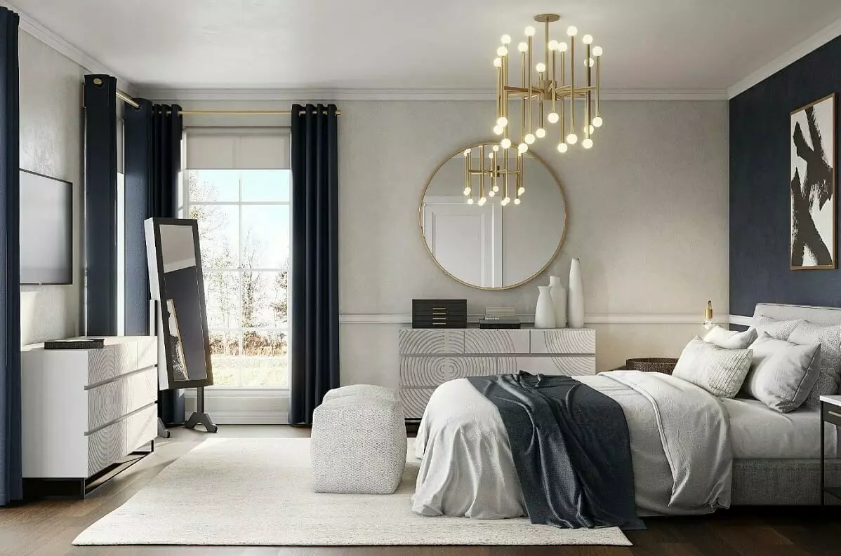 Bespoke bedroom storage solutions by Decorilla designer, Selma A.