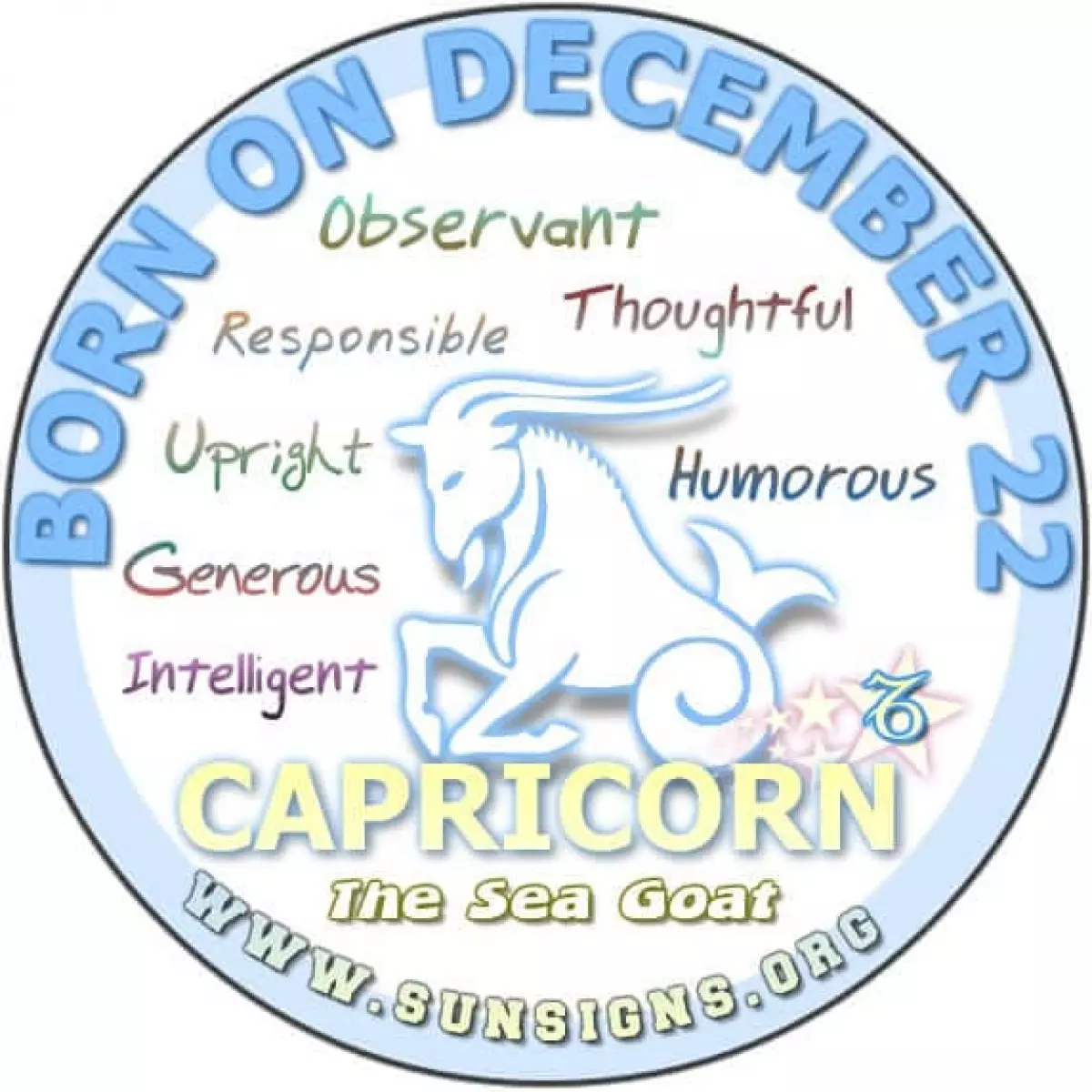 december 22 birthday personality