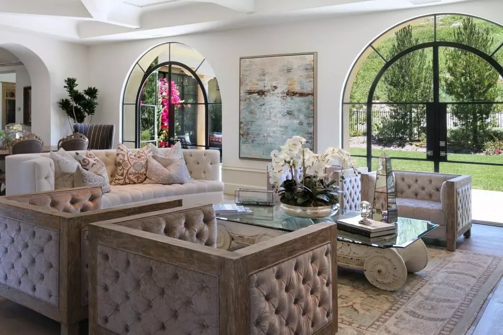 Classy living room by Decorilla Designer, Kelli E.