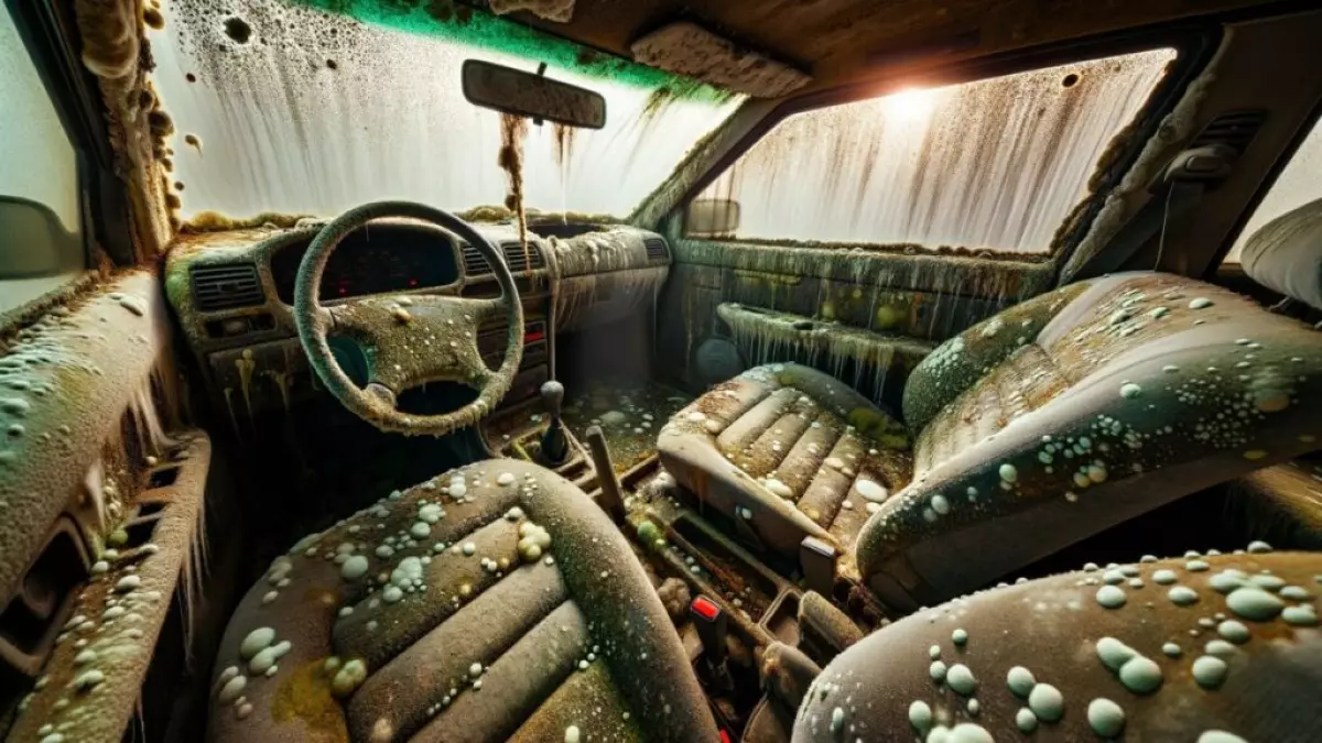 moldy car interior