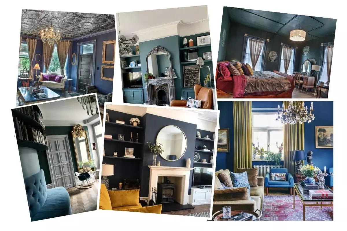 Gothic Victorian home decor inspiration board