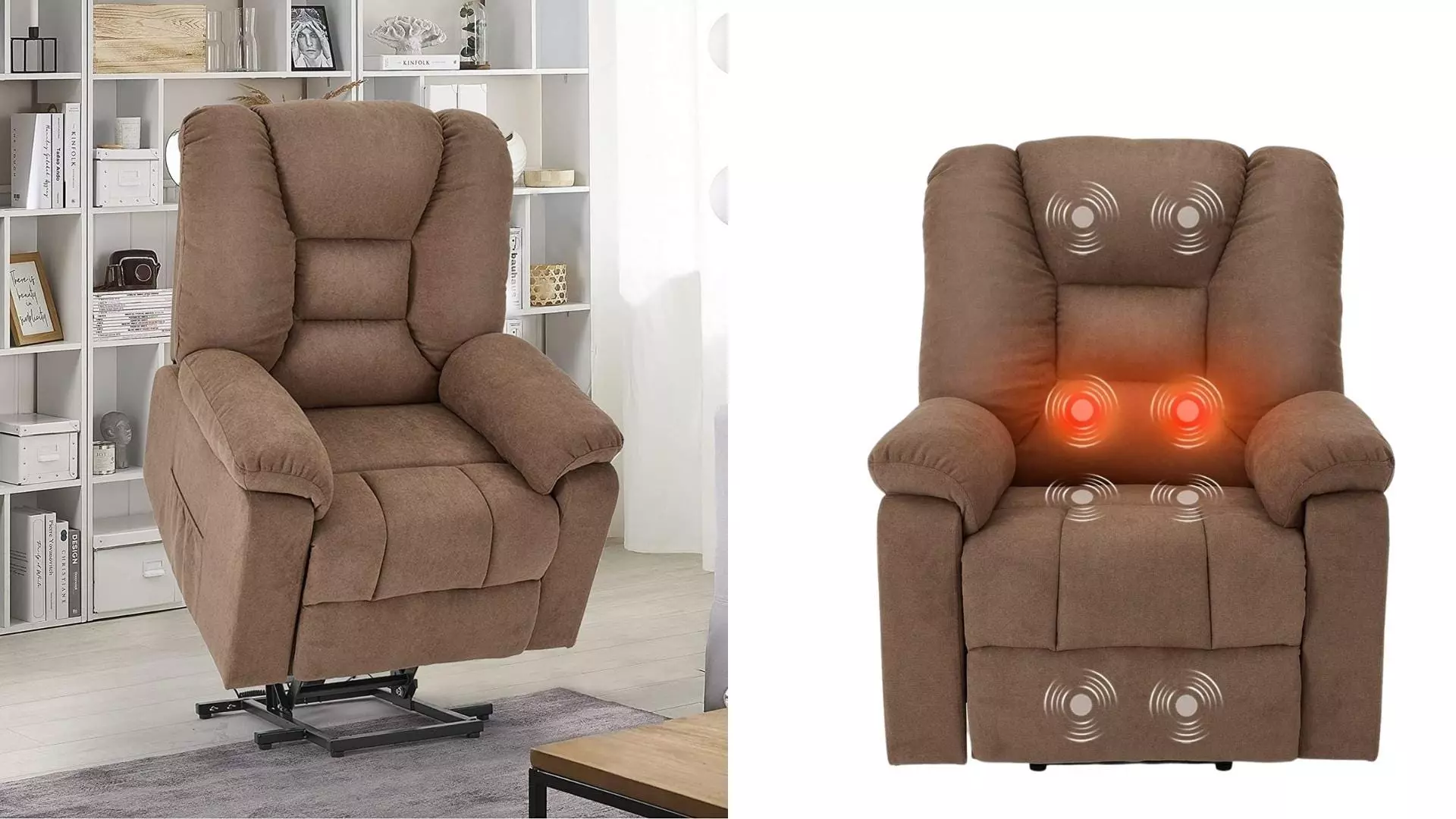 This Best Choice Products chair has cupholders and USB charging.