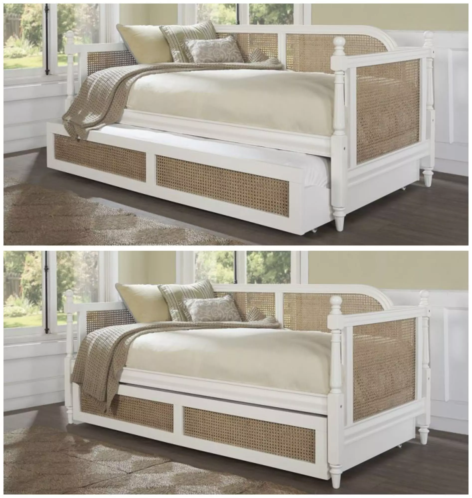 wood daybed trundle