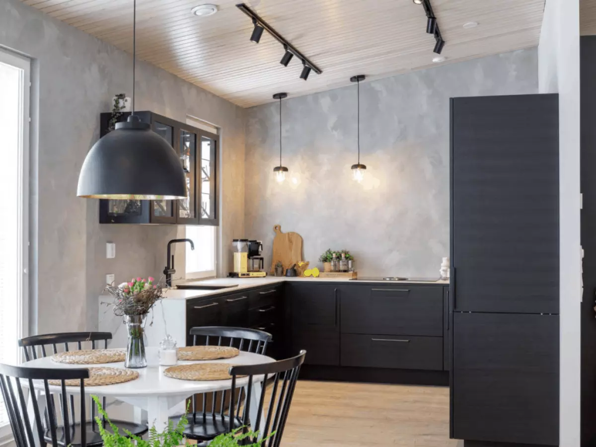 Puustelli cozy industrial modern kitchen