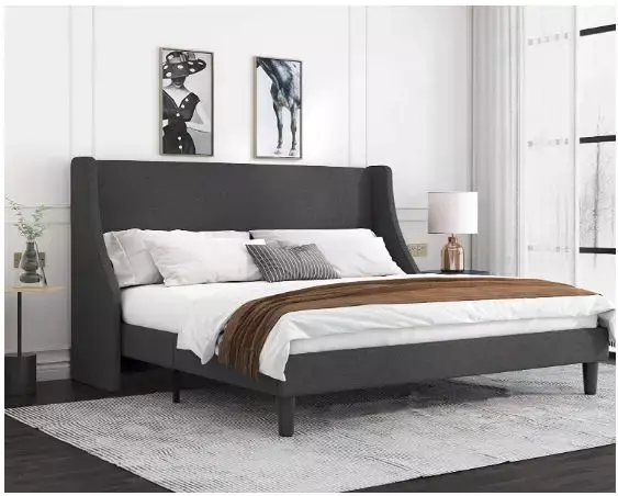 low bed frame with drawers