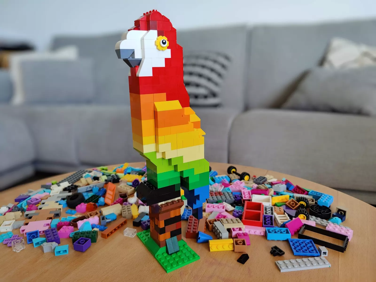 Lego table parrot sofa