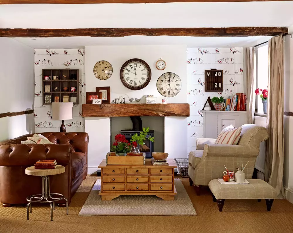 Ethnic interior design with a touch of French Provence and Danish style