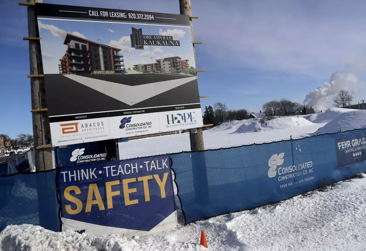 Dreamville Kaukauna apartments being built at 222 Lawe Street. Thursday, January 18, 2024 in Kaukauna, Wis. Wm. Glasheen USA TODAY NETWORK-Wisconsin