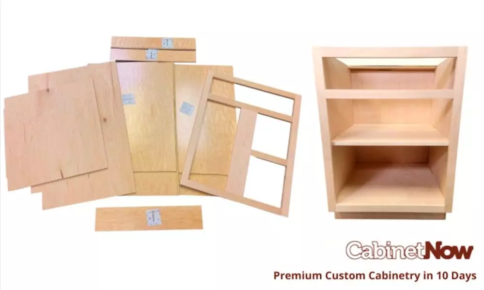 Kitchen cabinet boxes.