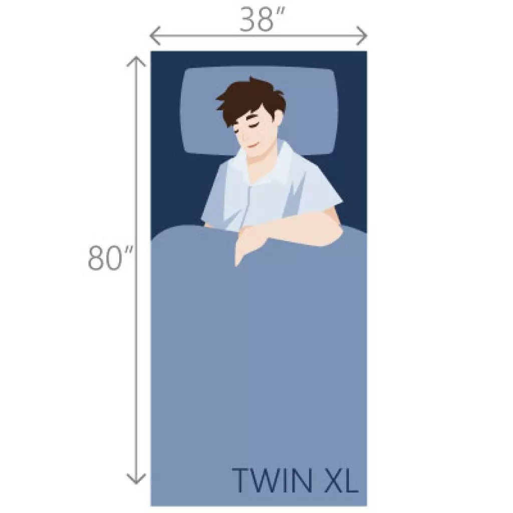 Illustrated image of Small Single Cot Dimensions