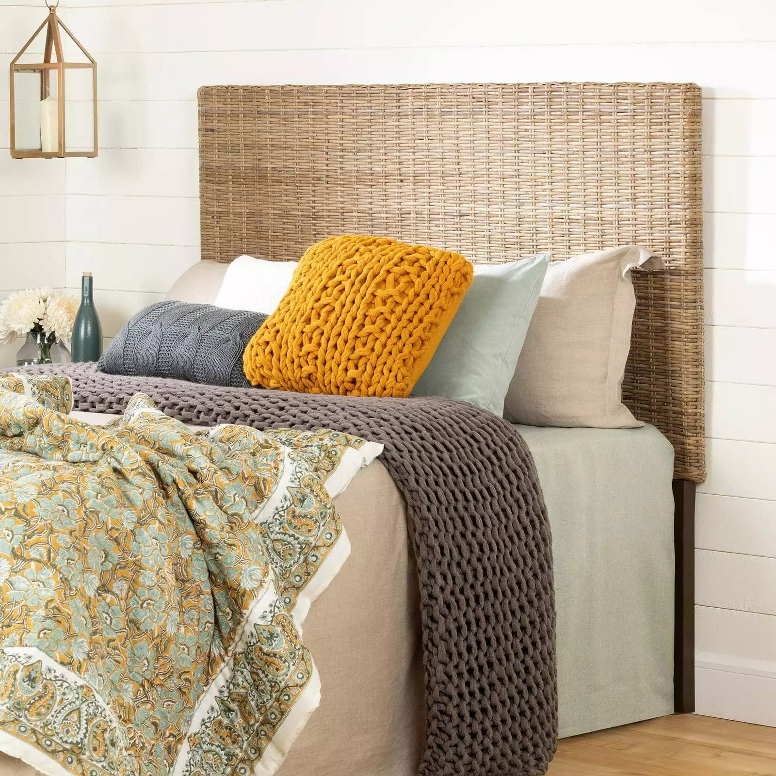 Choose a Rattan Headboard for Instant Boho Feels