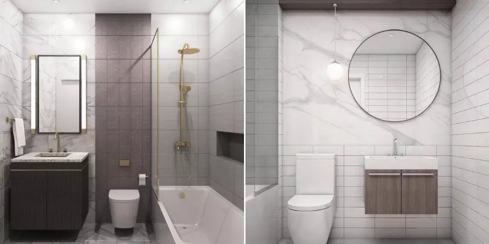 Modern condo bathroom design