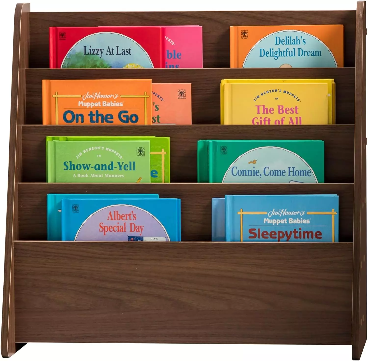 Contender 4 Compartment Manufactured Wood Book Display