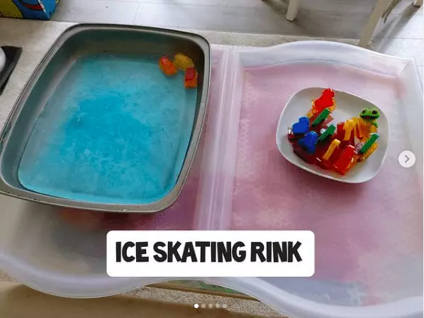 Colored Ice Blocks