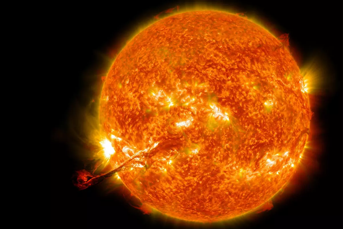 The sun is the most extroverted heavenly body in the solar system.