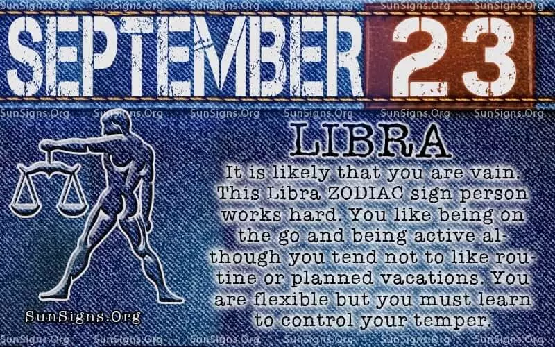September 23 Zodiac Horoscope Birthday Personality